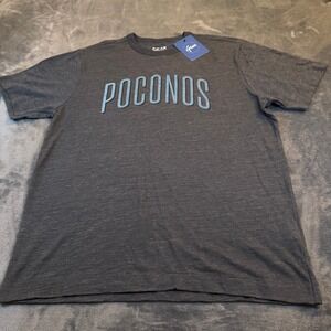 Gear For Sports Poconos Graphic T-Shirt Mens Large Charcoal Heather G3154 NWT